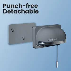 Oclean S1 UVC Toothbrush Sanitizer, 99.9% Sterilization, Holds 5 Toothbrushes, UVC-LED Auto Sanitizes Every 6 Hours, IPX7 Waterproof