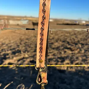 Boho leather adjustable crossbody strap