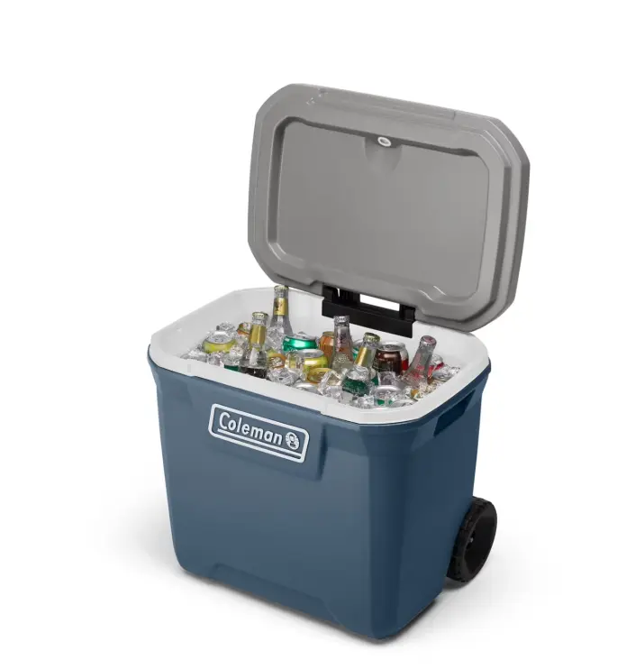 Coleman 316 Series 60QT Hard Chest Wheeled Cooler, Lakeside Blue Coleman 316 Series 60QT Hard Chest Wheeled Cooler, Lakeside Blue