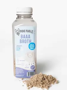 FIDO FUELS - Baaa Broth Freeze Dried Bone Broth - Nourishing Drink for Dogs  - USA Raised & Processed - Joint Support & Digestion Aid