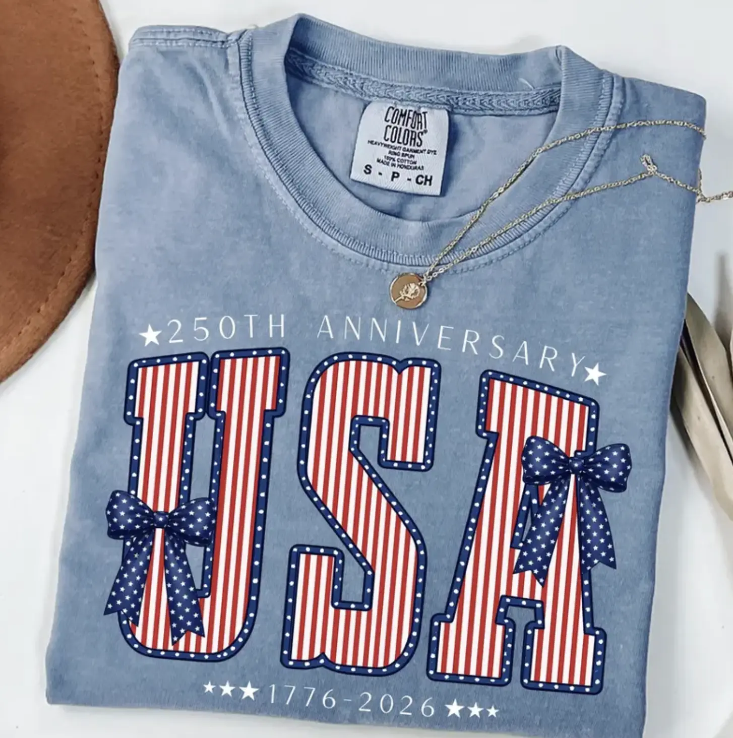 America 250th Anniversary Comfort Colors Shirt, 1776–2026 Patriotic T-Shirt, USA Semiquincentennial Tee, 4th Of July Tee, Gift For Women, Full Colors, Full Sizes