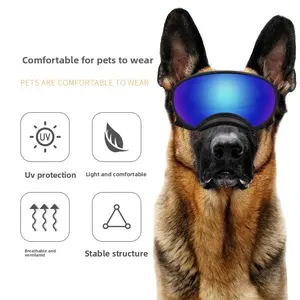 Anlorr Tactical Dog Goggles 3015, Military-Grade Shatterproof Pet Eye Protection, Anti-Fog & UV400 for Police, Working & Military Dogs, Adjustable Straps Outdoor