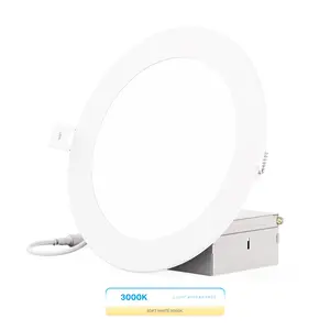 6-Inch 3000K Warm White Recessed LED Downlight, 12W, 1050 Lumens, Triac Dimming, Wet Rated