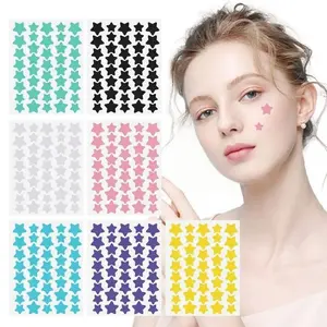 Colorful Star Hydrocolloid Acne Patch Breathable Isolation Cover Up for Pimple and Scar Travel Portable Size Vanity Bedroom Storage Christmas Gift for Women Small Gift Travel Essential