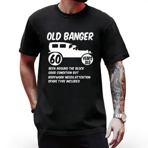 60th Birthday Gift Tee for Father – Old Banger Funny Design