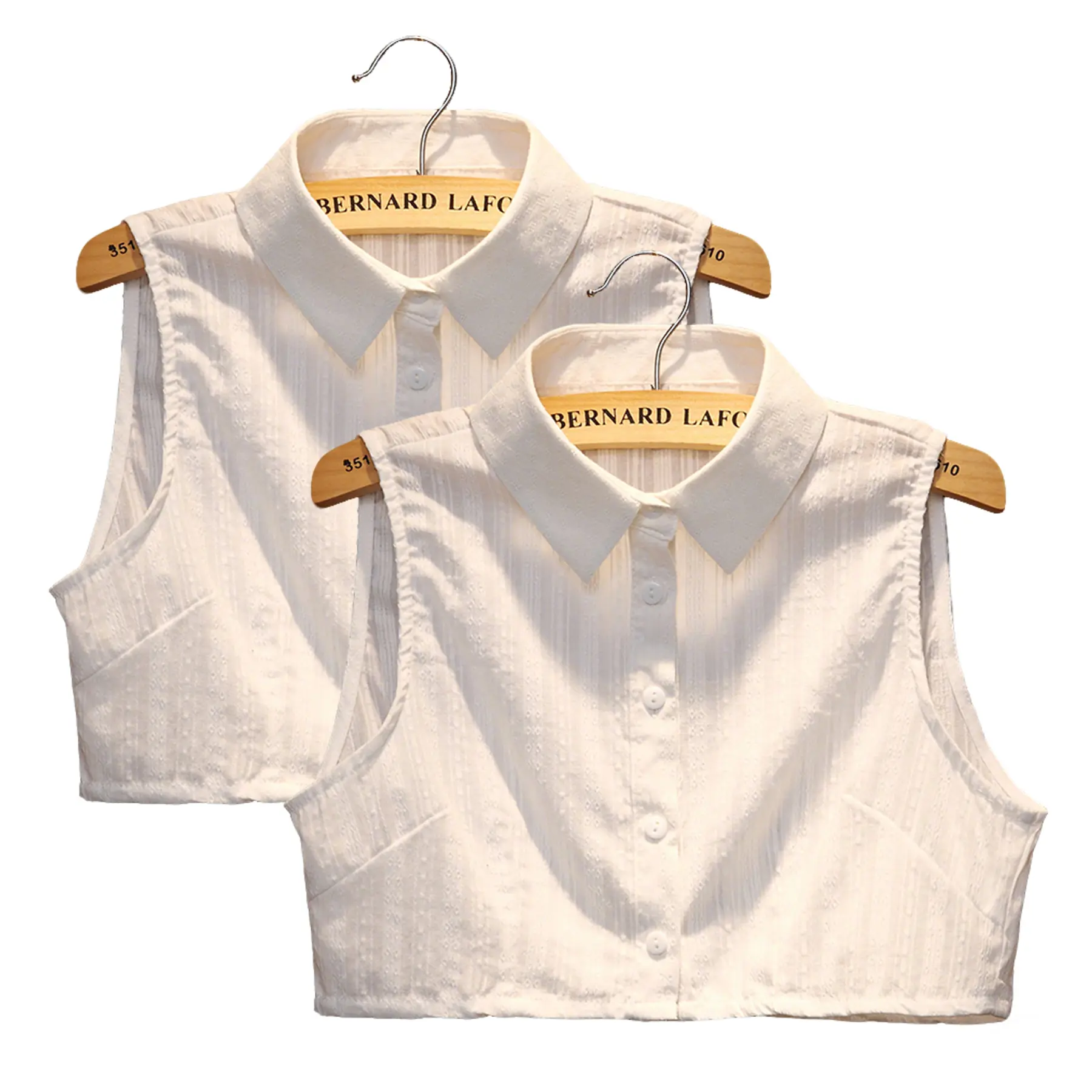 Ladies' decorative fakes collar, a pure cotton white collar, is available in multiple size specifications, including M, L, XL and 2XL. It can be matched with various coats and is suitable for wearing on all kinds of occasions. Ladies' decorative fakes collar, a pure cotton white collar, is available in multiple size specifications, including M, L, XL and 2XL. It can be matched with various coats and is suitable for wearing on all kinds of occasions.