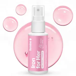 femine Iron for Her Spray for Women | 12mg Fast-Absorbing Iron Supplement + B12 + Folate for Energy & Healthy Iron Levels | 30mL