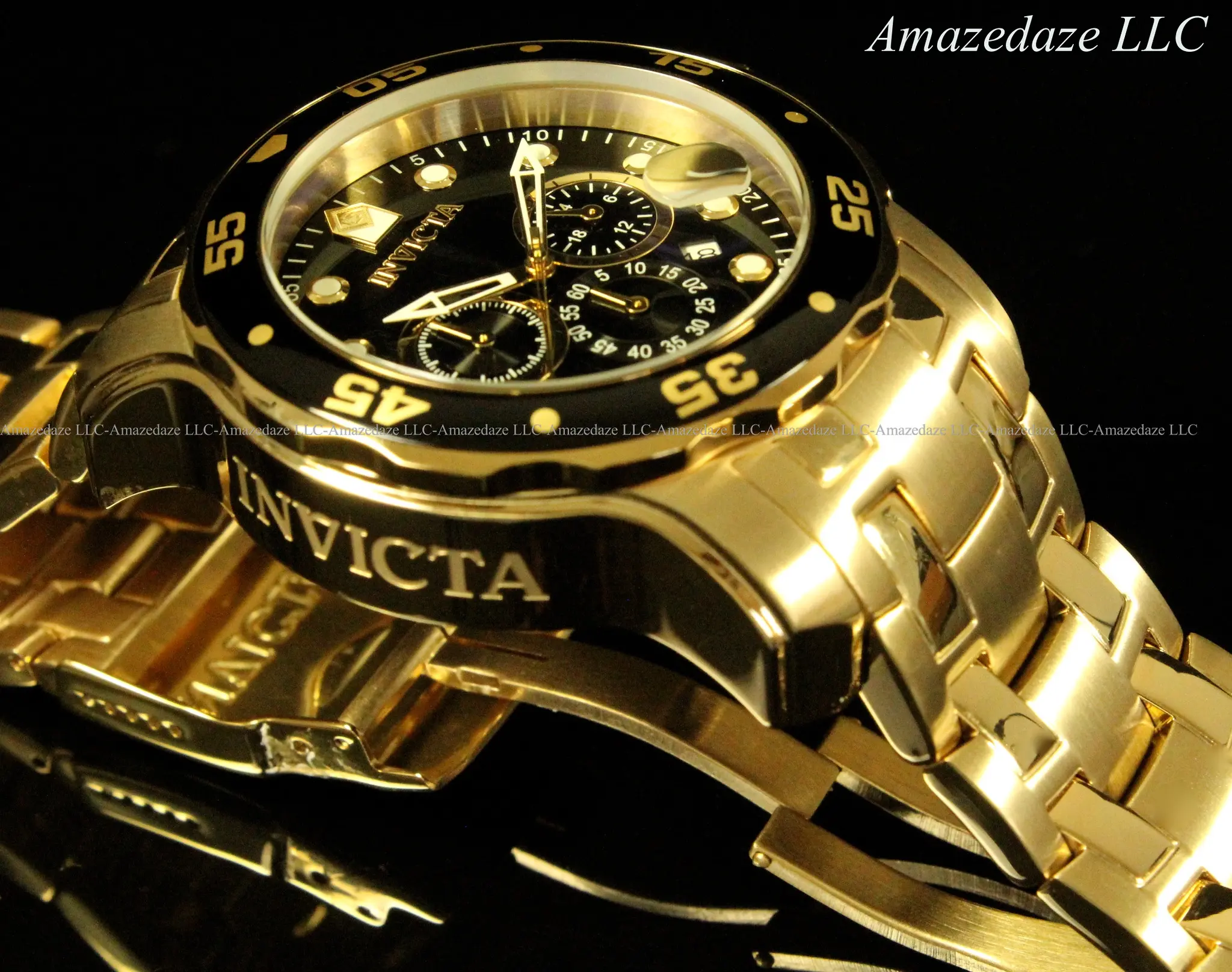 NEW Invicta Men's Pro Diver Scuba Chronograph Stainless Steel Black Dial Watch!! NEW Invicta Men's Pro Diver Scuba Chronograph Stainless Steel Black Dial Watch!!
