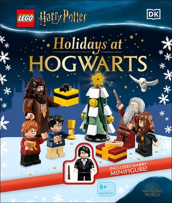 Lego Harry Potter Holidays at Hogwarts English Hardcover Book - DK Publication, Includes Yule Ball Robes Minifigure, for 6-8 Years, 8.8in H x 7.4in L x 0.9in W
