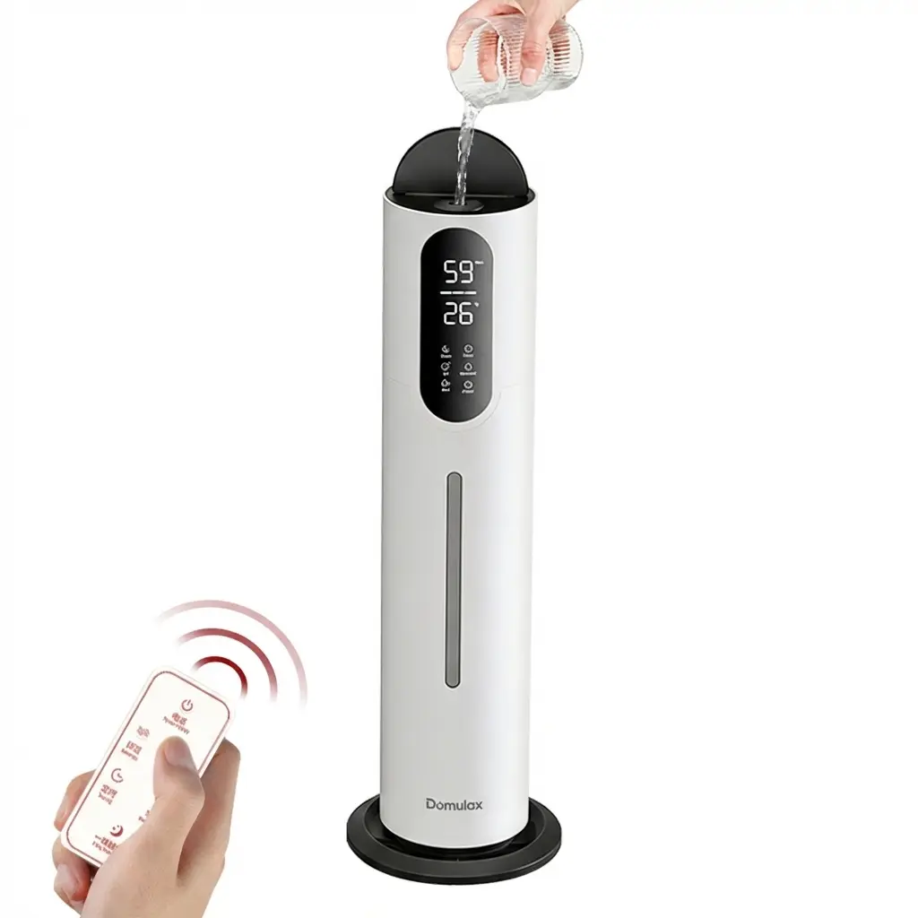 7.5L Smart Humidifier for Large Room Top-Fill, up to 2200sq.ft, 50H cold air diffuser for Bedroom, Remote Control,UV-C Sterilizing Humidifier Clean Tank Technology, Low Noise, Auto Mode, Sleep Mode with Fragrance for Smoke Dust Odors, White #Summervibes