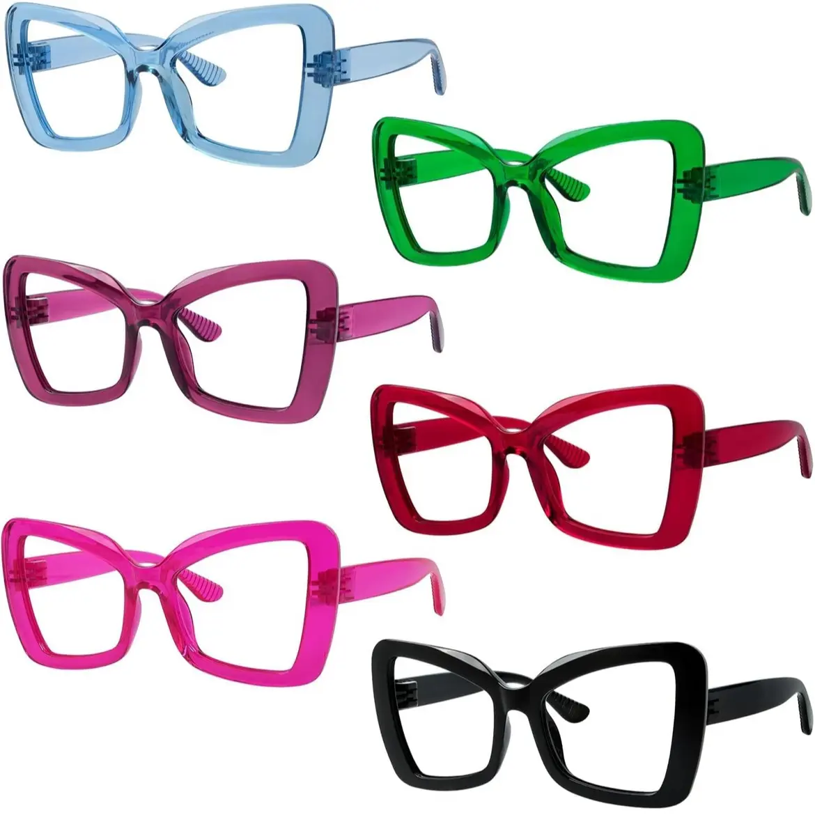 Metalless & Screwless Butterfly Spring Hinges Glasses - Lightweight, Durable, Patent-Proud Design for Easy Handling & Long-Lasting Use