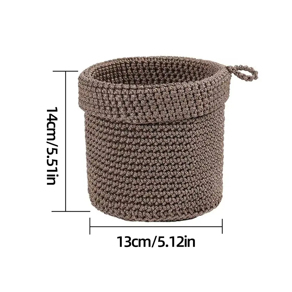 Round brown single piece