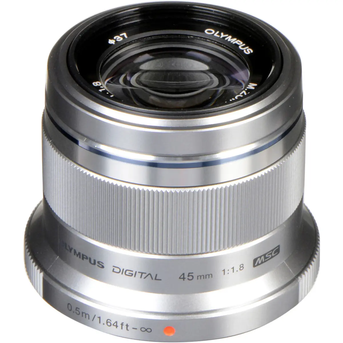 Olympus M.Zuiko Digital 45mm f/1.8 Lens for Micro Four Thirds, Silver