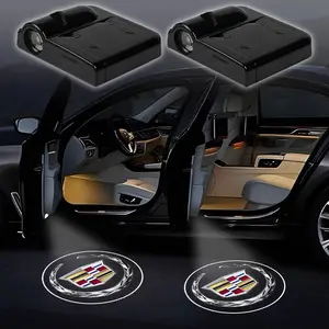 LED Car Projector Logo Door Light, Welcome Ghost Shadow Lamp for Cadillac Ats Bls Ct4 Ct6 Cts Escalade Sts XLR Xt4 Xt5 Xts Sls