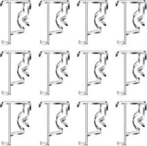 12 Pcs Valance Blind Clips Replacement Clear 2 Inch Blind Clips Plastic Hidden Clips Replacement Valance Clips for Blinds Valance Horizontal Blinds Parts