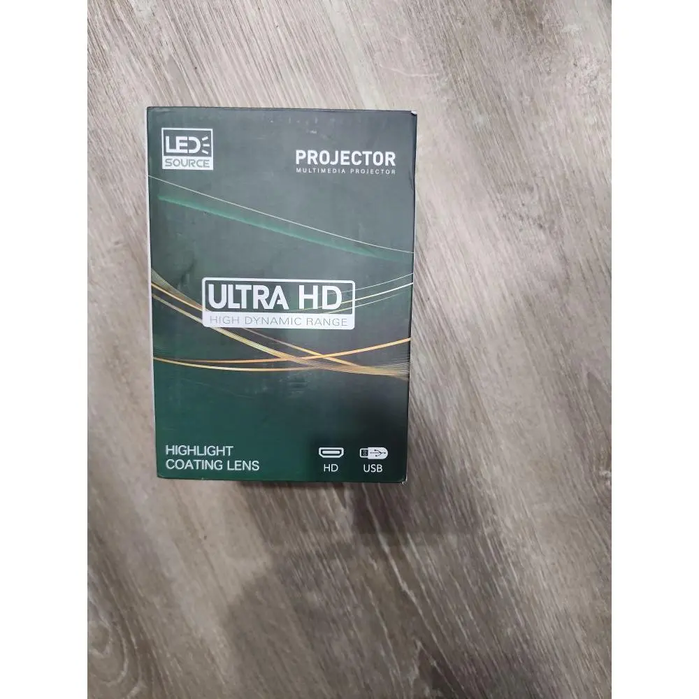 LED Source Ultra HD Projector with Highlight Coating Lens for High Dynamic Range and USB Connectivity