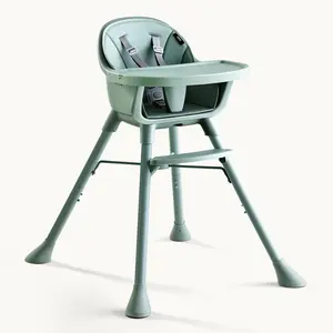 HARPPA 2 in 1 Convertible Baby High Chair, Booster Seat for Babies & Toddlers, Dining Chairs with Removable Tray, Baby Feeding Chair, 5-Point Harness, Toddler Gifts, Baby Items