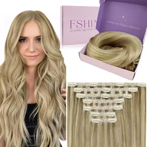 Fshine Clip in Hair Extensions | Real Human Straight Hair