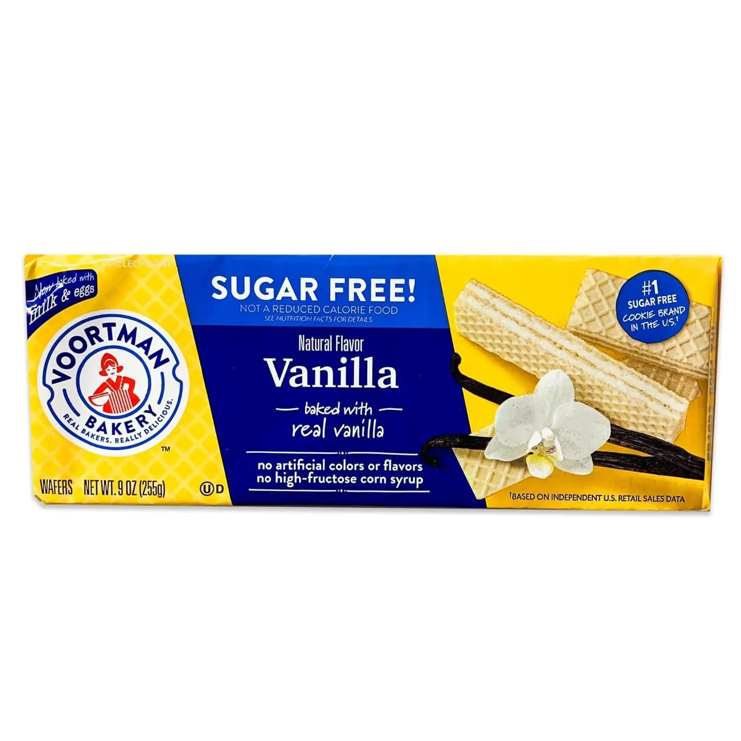 Voortman Sugar Free Vanilla Wafers 9oz 6 Pack