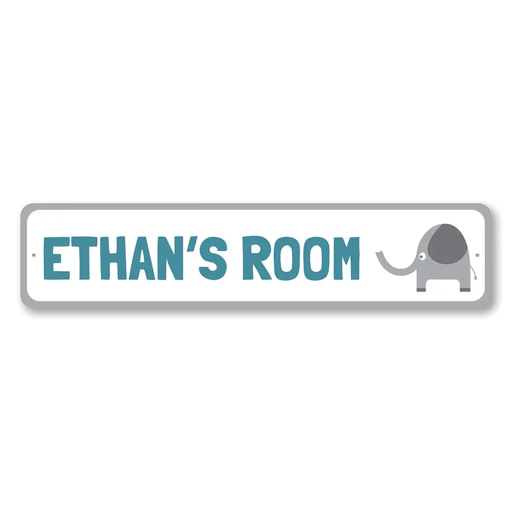 Elephant Playroom Sign