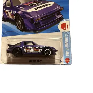 Hot Wheels Mazda RX-7 Purple Diecast Car Model 2/10 HW J Imports Collectible Toy Vehicle