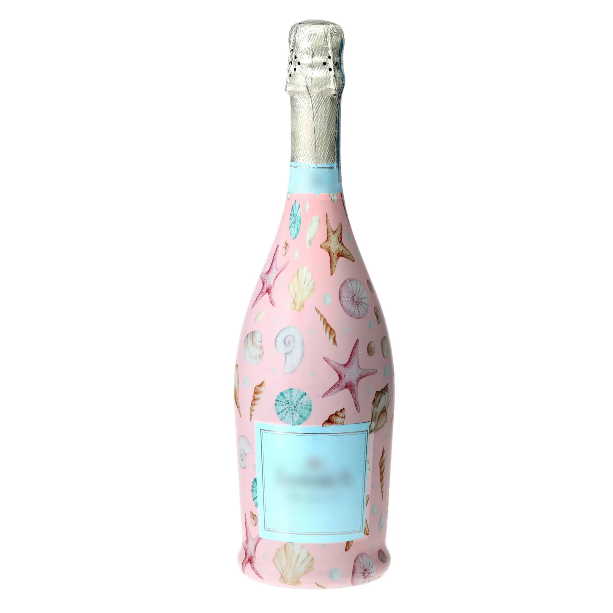 Beau Bottles Pink Seashells - Prosecco Collection Bottle Wrap