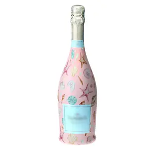 Beau Bottles Pink Seashells - Prosecco Collection Bottle Wrap