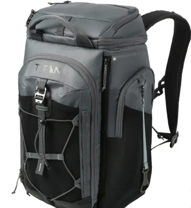 TITAN 26-Can Outdoor Cooler Bag with Ice Walls, Stain-Resistant Backpack with Deep Freeze, All Day Cooler for Camping, Personal Cooler, Cold Insulated Bag