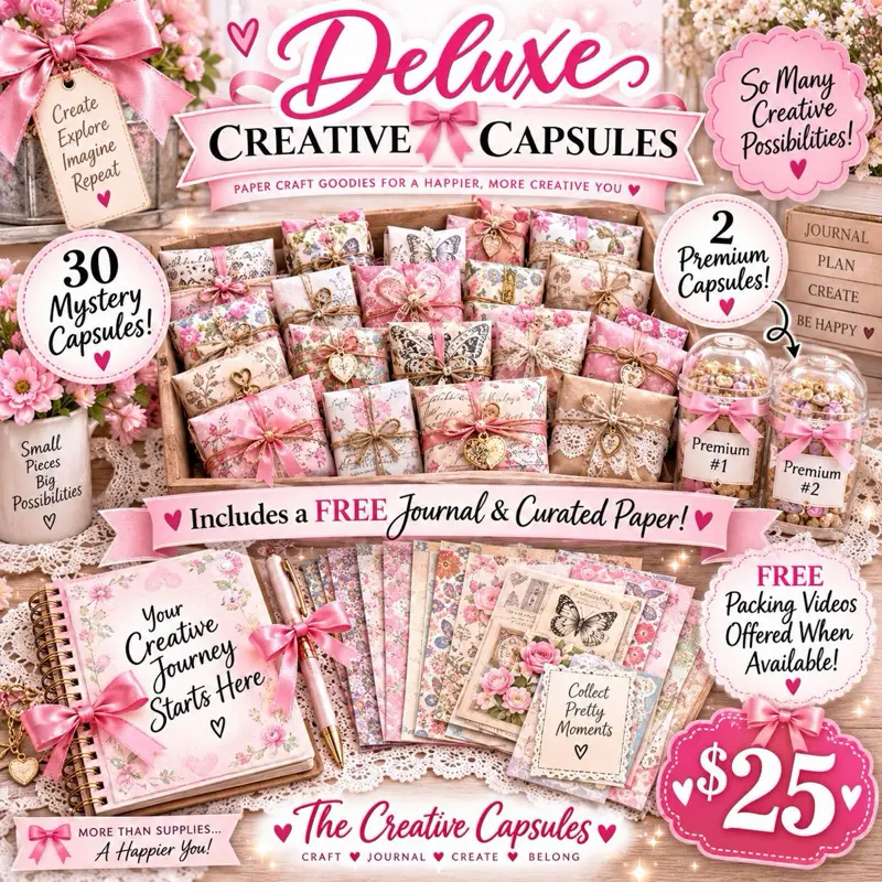 Deluxe Creative Journaling Supply Set (Expanded Paper Kit + Journal)