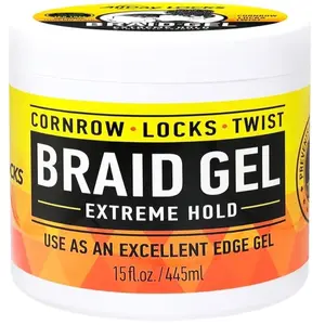 All Day Locks Braiding Gel Extreme Hold for Twist Cornrows and Locks Haircare