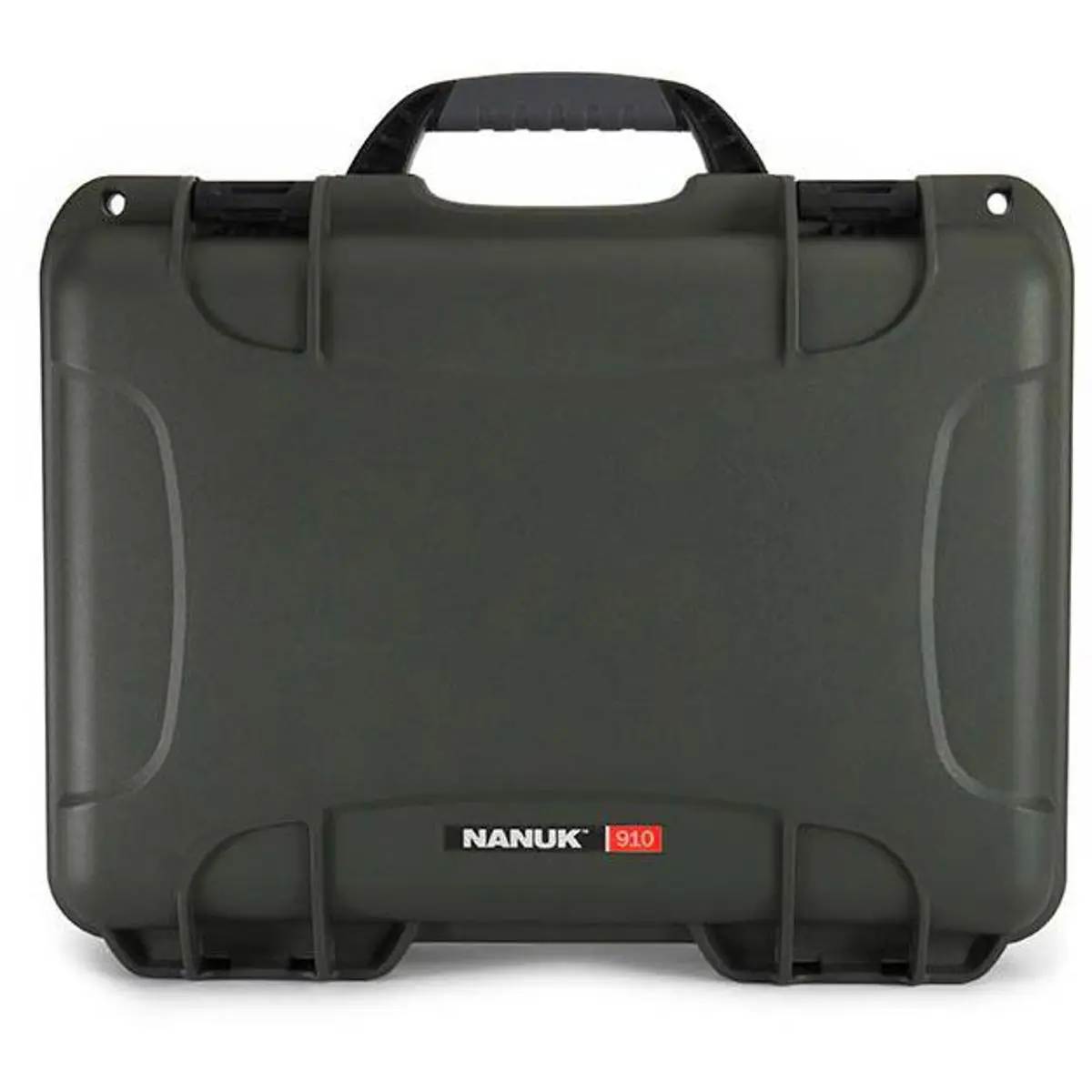Nanuk 910 Medium Series Waterproof Protective Case for Photographers - Durable, Long-Lasting Lightweight NK-7 Resin, Foam Lock, Nylon Construction for Mirrorless Camera Kits, Camcorders, Accessories (Olive)