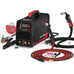 YESWELDER FLUX-135PRO 135Amp 110V Flux Core MIG Welder with Lift TIG Torch, Gasless MIG/Lift TIG/Stick 3-in-1 Welding Machine, Digital Display DC IGBT Synergic Control