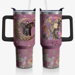 Rock Goddess Energy 20/30/40oz Tumbler – Stevie Nicks Inspired Stainless Steel Travel Mug for Wild Hearts, Double Wall Insulated Cup Gift