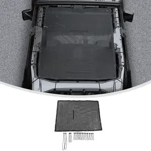 Car Top Full Sunshade Mesh Soft Cover UV Protection For Jeep Wrangler JL/JT Gladiator 2018+ Car Accessories