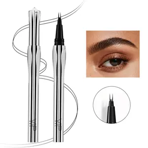 Pro Precision Eyebrow Pencil - 2-Prong Fork-Tip & Fine Brush for 3D Natural Brows - Sweat-Proof & Transfer-Proof All Day Wear-Makeup Cosmetics-Fast & Precise Eyebrow Makeup - summervibes