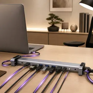 10-in-1 USB-C Docking Station – 4K HDMI, 100W PD, Ethernet, USB 3.0, SD/TF, Audio