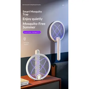 2-in-1 Rechargeable Electric Bug Zapper Racket & Mosquito Killer Lamp (1/2 Pack)