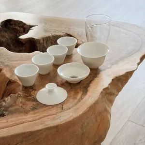 Gaiwan Tea Ceremony Set – 4 Cups + Strainer
