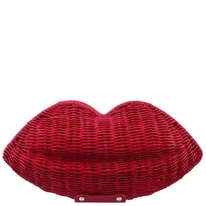 The Pucker Up Woven Clutch