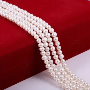Number 13 freshwaterpearl necklace 6-7mm S925