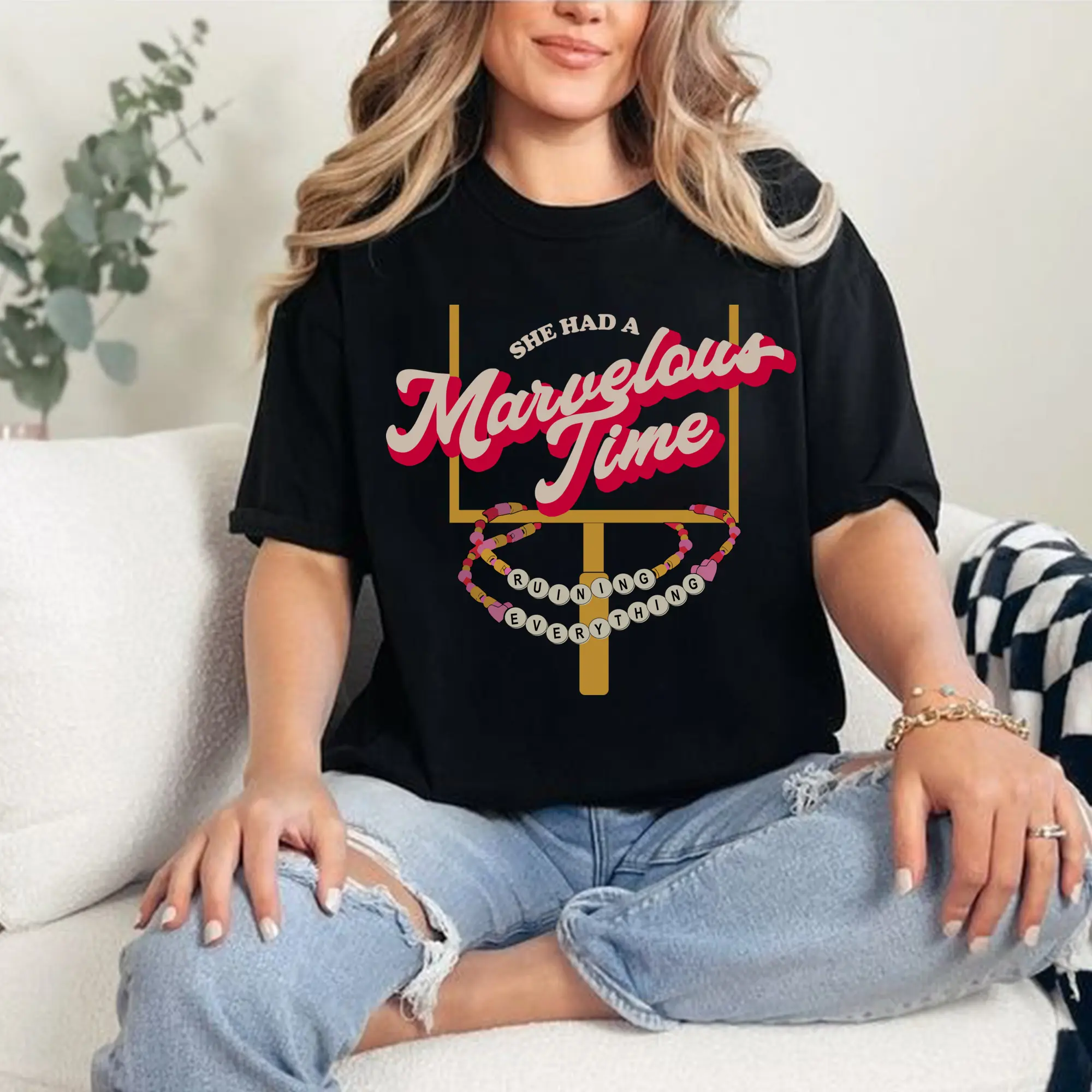 She Had A Marvelous Time Shirts, Vintage Tayvis Sweatshirt/Hoodie, Football Season 2024 TShirt
