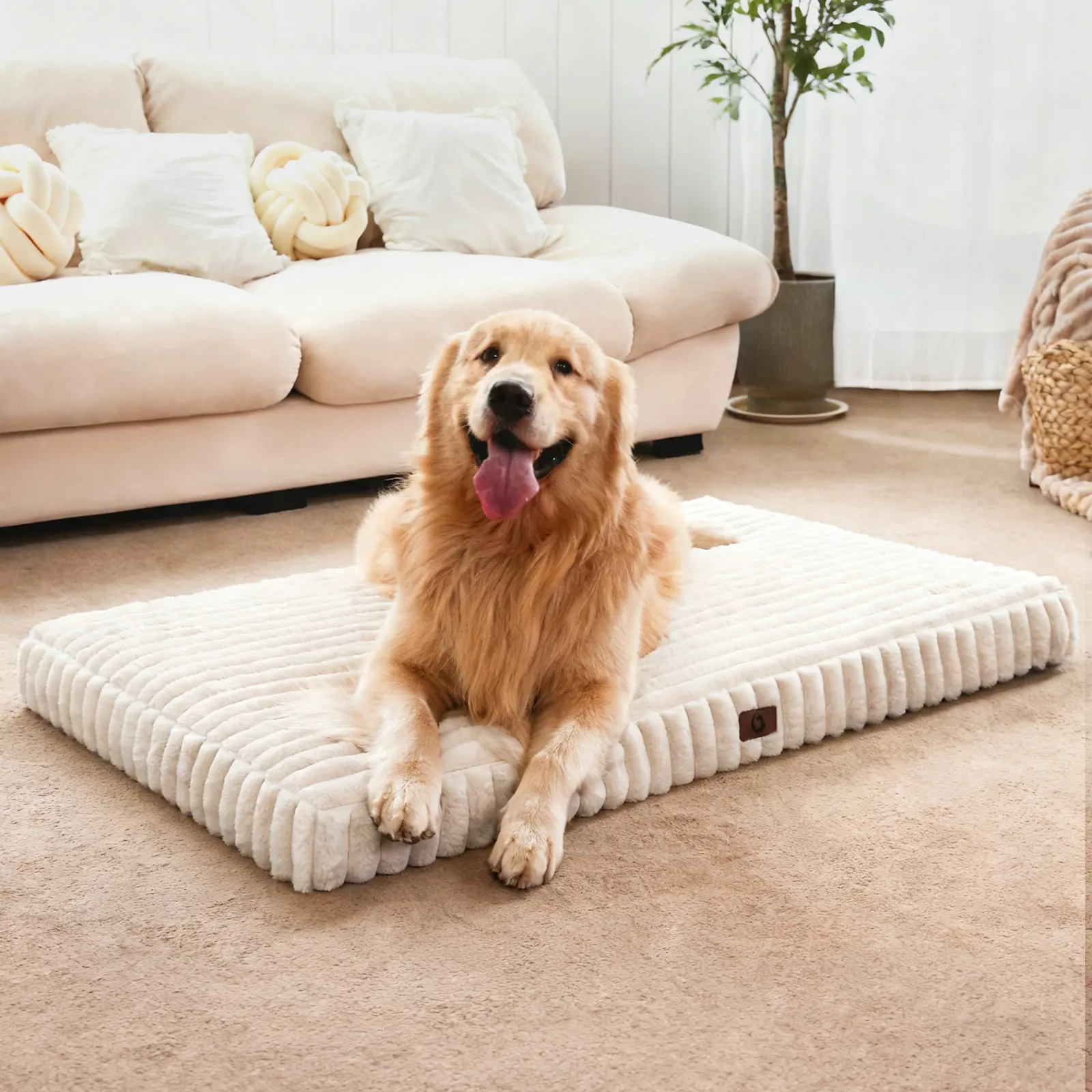【tiktokshopstockup】 Cozila Modern Orthopedic Dog Bed for Medium & Large Dogs - Multi-Size, High-Density Egg Crate Foam, Waterproof Liner, Washable Removable Cover, Non-Slip Bottom, Easy-Clean Camping Essential sohochic