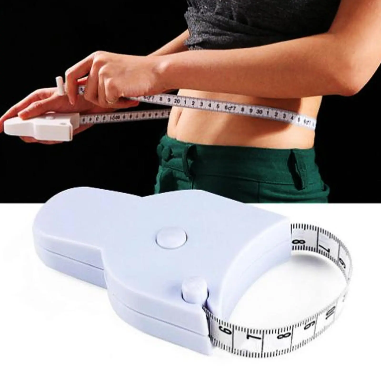 150cm Retractable Body Tape Measure, Automatic Portable Body Measuring Tape, Summer Household Measuring Tools for Waist, Hip, Arm, Womens Gifts