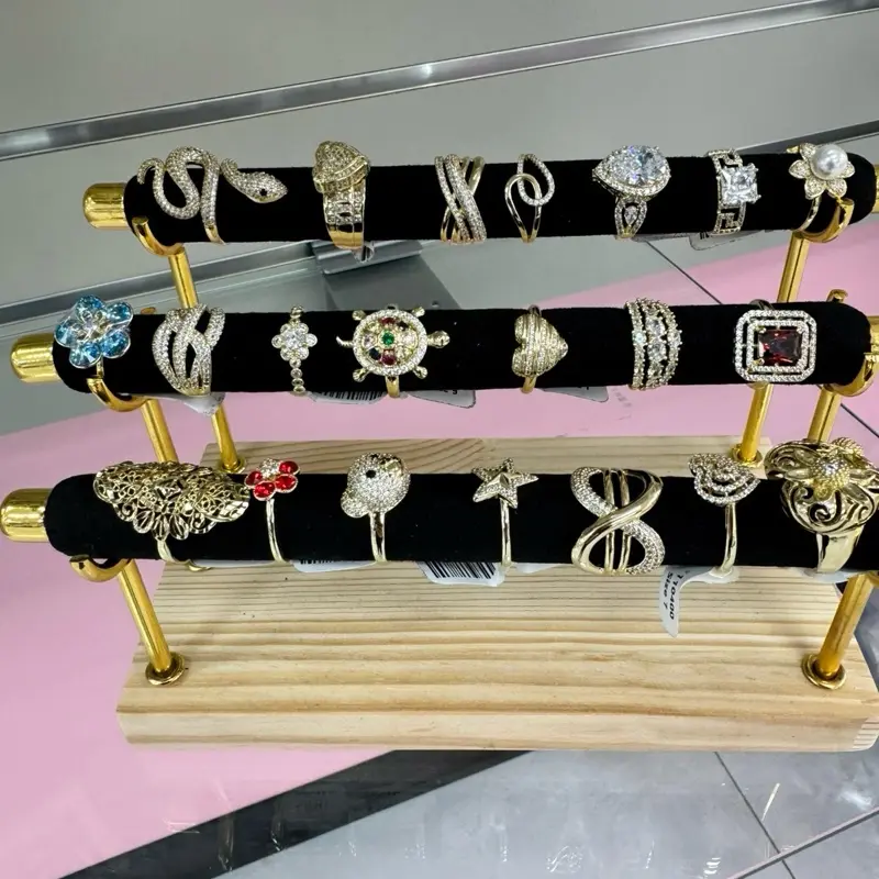 Lote anillos dama include display