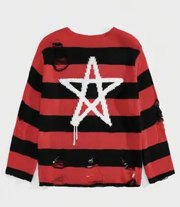 Street Wear Ripped Sweater