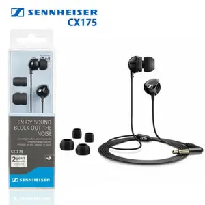 Sennheiser CX175 In-Ear Phones Headphones Dynamic Speaker Ambient Noise Attenuation High powered dynamic speaker systems for an outstanding audio performance
