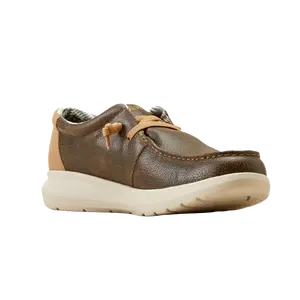 Ariat Men's Hilo Brody Brown & Tan Suede Slip-On Casual Shoes 10050976