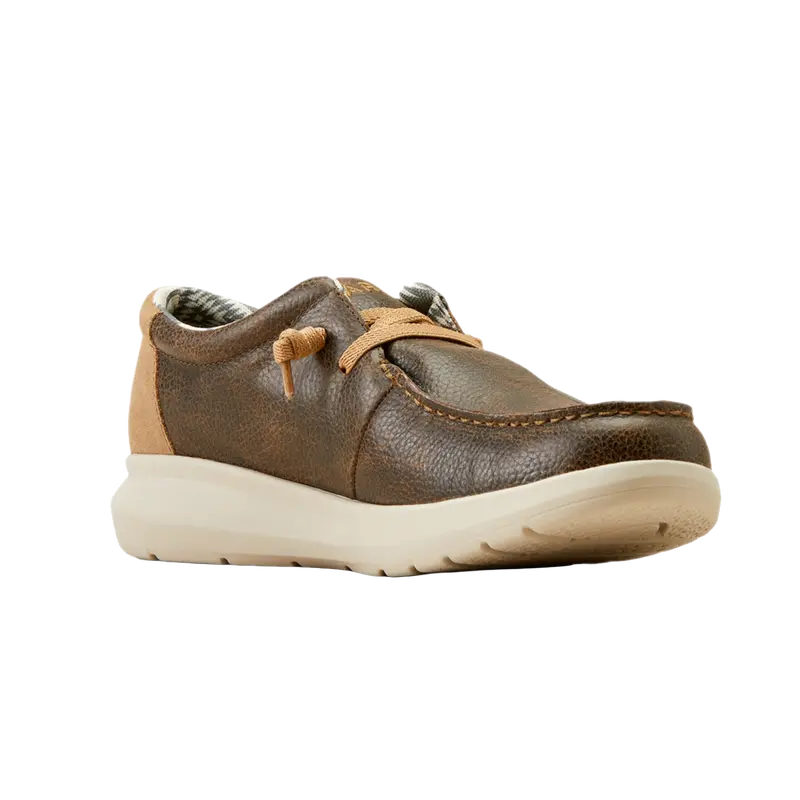 Ariat Men's Hilo Brody Brown & Tan Suede Slip-On Casual Shoes 10050976