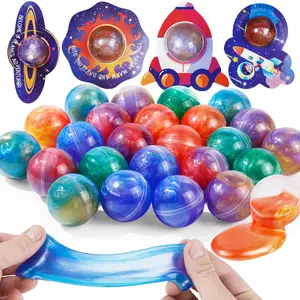 Galaxy Slime Balls Toy Colorful Stretchy Sensory Fun for Kids