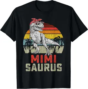 Mimisaurus T Rex Dinosaur Mimi Saurus Family Matching T-Shirt